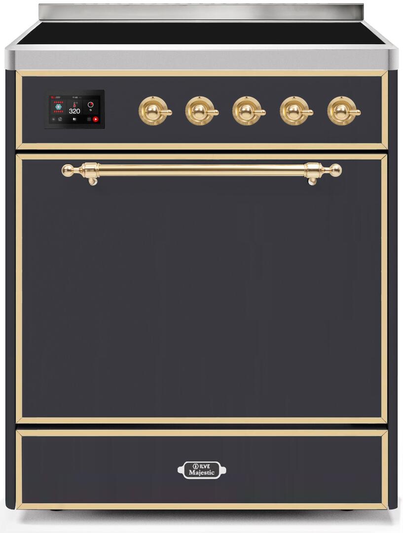 ILVE - 30" Magestic II Series Freestanding Electric Induction Range - Solid Door(s) ILVE - 30" Magestic II Series Freestanding Electric Induction Range - Solid Door(s)