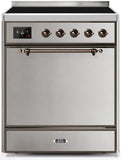 ILVE - 30" Magestic II Series Freestanding Electric Induction Range - Solid Door(s) ILVE - 30" Magestic II Series Freestanding Electric Induction Range - Solid Door(s)