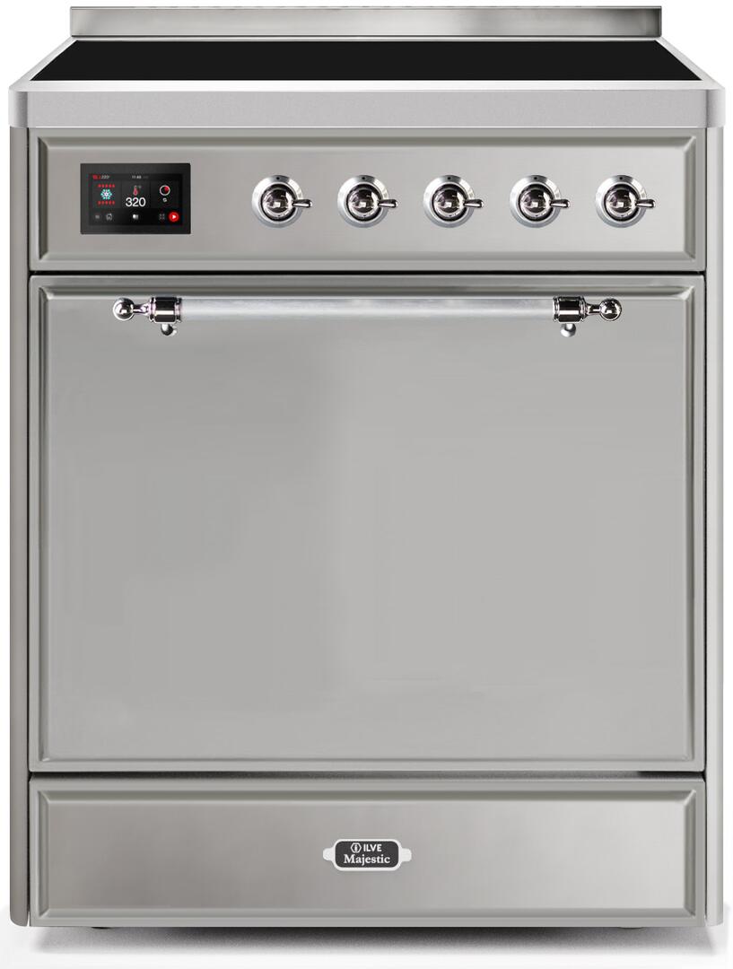 ILVE - 30" Magestic II Series Freestanding Electric Induction Range - Solid Door(s) ILVE - 30" Magestic II Series Freestanding Electric Induction Range - Solid Door(s)