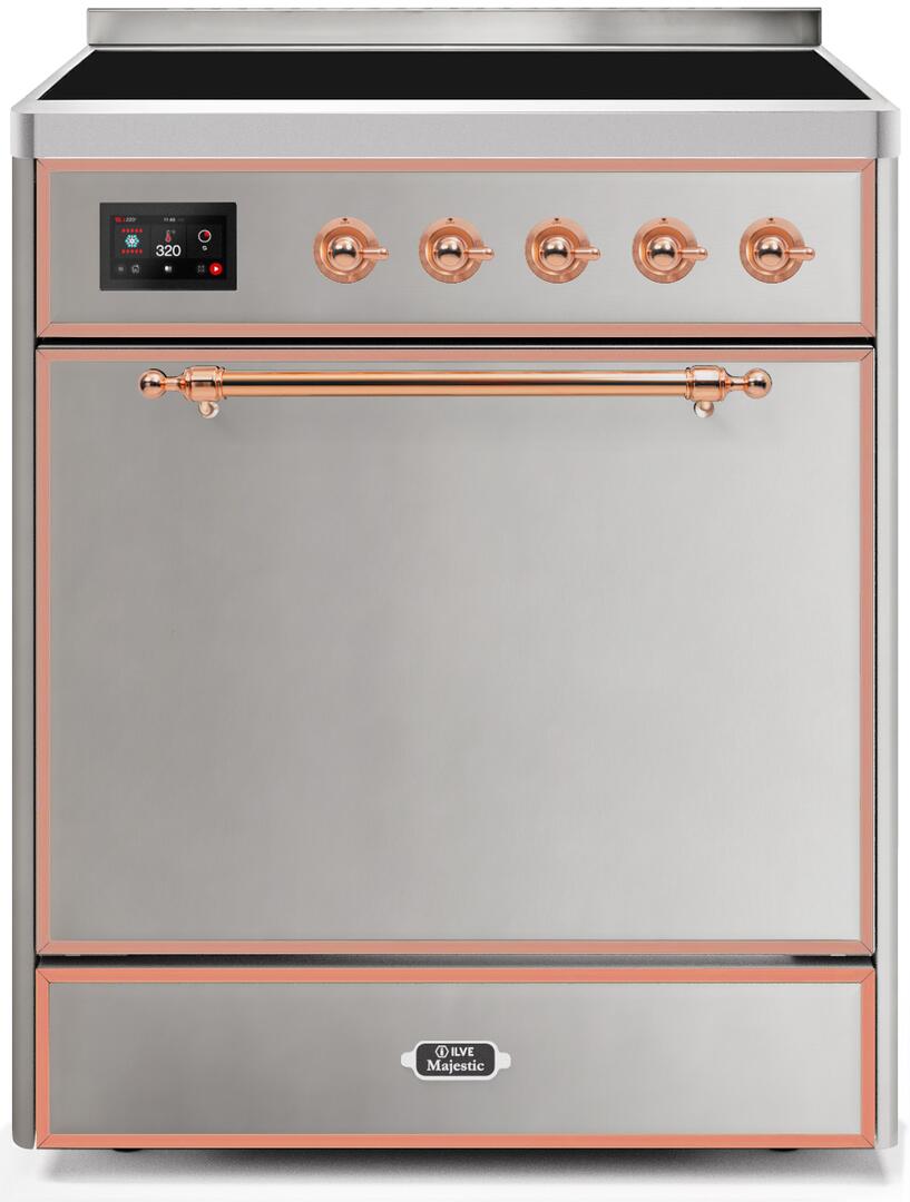 ILVE - 30" Magestic II Series Freestanding Electric Induction Range - Solid Door(s) ILVE - 30" Magestic II Series Freestanding Electric Induction Range - Solid Door(s)
