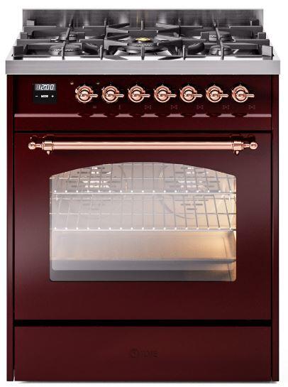 ILVE - 30" Nostalgie II Series Freestanding Dual Fuel Range - Liquid Propane ILVE - 30" Nostalgie II Series Freestanding Dual Fuel Range - Liquid Propane