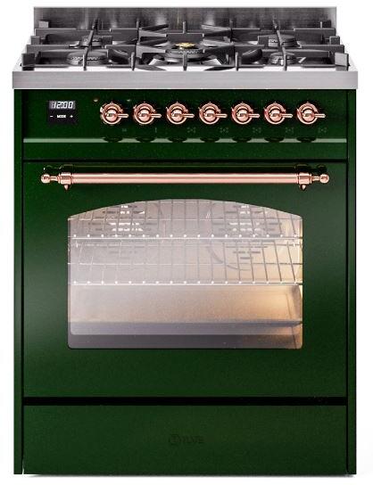 ILVE - 30" Nostalgie II Series Freestanding Dual Fuel Range - Liquid Propane ILVE - 30" Nostalgie II Series Freestanding Dual Fuel Range - Liquid Propane