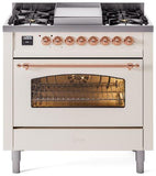 ILVE - 36" Nostalgie II Series Freestanding Dual Fuel Range - Griddle - Liquid Propane ILVE - 36" Nostalgie II Series Freestanding Dual Fuel Range - Griddle - Liquid Propane