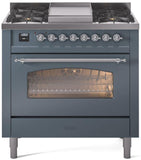 ILVE - 36" Nostalgie II Series Freestanding Dual Fuel Range - Griddle - Liquid Propane ILVE - 36" Nostalgie II Series Freestanding Dual Fuel Range - Griddle - Liquid Propane