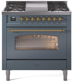 ILVE - 36" Nostalgie II Series Freestanding Dual Fuel Range - Griddle - Liquid Propane ILVE - 36" Nostalgie II Series Freestanding Dual Fuel Range - Griddle - Liquid Propane