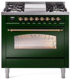 ILVE - 36" Nostalgie II Series Freestanding Dual Fuel Range - Griddle - Liquid Propane ILVE - 36" Nostalgie II Series Freestanding Dual Fuel Range - Griddle - Liquid Propane