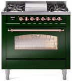 ILVE - 36" Nostalgie II Series Freestanding Dual Fuel Range - Griddle - Liquid Propane ILVE - 36" Nostalgie II Series Freestanding Dual Fuel Range - Griddle - Liquid Propane