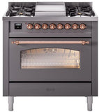 ILVE - 36" Nostalgie II Series Freestanding Dual Fuel Range - Griddle - Liquid Propane ILVE - 36" Nostalgie II Series Freestanding Dual Fuel Range - Griddle - Liquid Propane