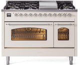 ILVE - 48" Nostalgie II Series Freestanding Dual Fuel Range - Double Oven - Griddle - Liquid Propane ILVE - 48" Nostalgie II Series Freestanding Dual Fuel Range - Double Oven - Griddle - Liquid Propane