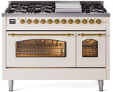ILVE - 48" Nostalgie II Series Freestanding Dual Fuel Range - Double Oven - Griddle - Liquid Propane ILVE - 48" Nostalgie II Series Freestanding Dual Fuel Range - Double Oven - Griddle - Liquid Propane