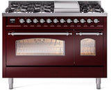 ILVE - 48" Nostalgie II Series Freestanding Dual Fuel Range - Double Oven - Griddle - Liquid Propane ILVE - 48" Nostalgie II Series Freestanding Dual Fuel Range - Double Oven - Griddle - Liquid Propane