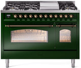ILVE - 48" Nostalgie II Series Freestanding Dual Fuel Range - Double Oven - Griddle - Liquid Propane ILVE - 48" Nostalgie II Series Freestanding Dual Fuel Range - Double Oven - Griddle - Liquid Propane