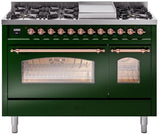 ILVE - 48" Nostalgie II Series Freestanding Dual Fuel Range - Double Oven - Griddle - Liquid Propane ILVE - 48" Nostalgie II Series Freestanding Dual Fuel Range - Double Oven - Griddle - Liquid Propane