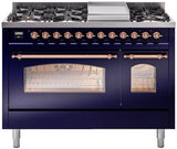 ILVE - 48" Nostalgie II Series Freestanding Dual Fuel Range - Double Oven - Griddle - Liquid Propane ILVE - 48" Nostalgie II Series Freestanding Dual Fuel Range - Double Oven - Griddle - Liquid Propane