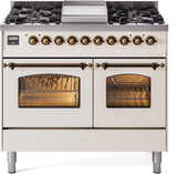 ILVE - 40" Nostalgie II Series Freestanding Dual Fuel Range - Double Oven - Griddle - Liquid Propane ILVE - 40" Nostalgie II Series Freestanding Dual Fuel Range - Double Oven - Griddle - Liquid Propane