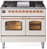 ILVE - 40" Nostalgie II Series Freestanding Dual Fuel Range - Double Oven - Griddle - Liquid Propane ILVE - 40" Nostalgie II Series Freestanding Dual Fuel Range - Double Oven - Griddle - Liquid Propane