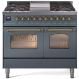 ILVE - 40" Nostalgie II Series Freestanding Dual Fuel Range - Double Oven - Griddle - Liquid Propane ILVE - 40" Nostalgie II Series Freestanding Dual Fuel Range - Double Oven - Griddle - Liquid Propane