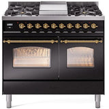 ILVE - 40" Nostalgie II Series Freestanding Dual Fuel Range - Double Oven - Griddle - Liquid Propane ILVE - 40" Nostalgie II Series Freestanding Dual Fuel Range - Double Oven - Griddle - Liquid Propane