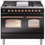 ILVE - 40" Nostalgie II Series Freestanding Dual Fuel Range - Double Oven - Griddle - Liquid Propane ILVE - 40" Nostalgie II Series Freestanding Dual Fuel Range - Double Oven - Griddle - Liquid Propane