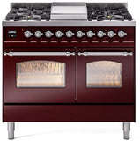ILVE - 40" Nostalgie II Series Freestanding Dual Fuel Range - Double Oven - Griddle - Liquid Propane ILVE - 40" Nostalgie II Series Freestanding Dual Fuel Range - Double Oven - Griddle - Liquid Propane