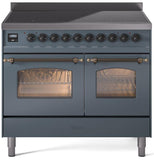 ILVE - 40" Nostalgie II Series Freestanding Electric Induction Range - Double Oven ILVE - 40" Nostalgie II Series Freestanding Electric Induction Range - Double Oven