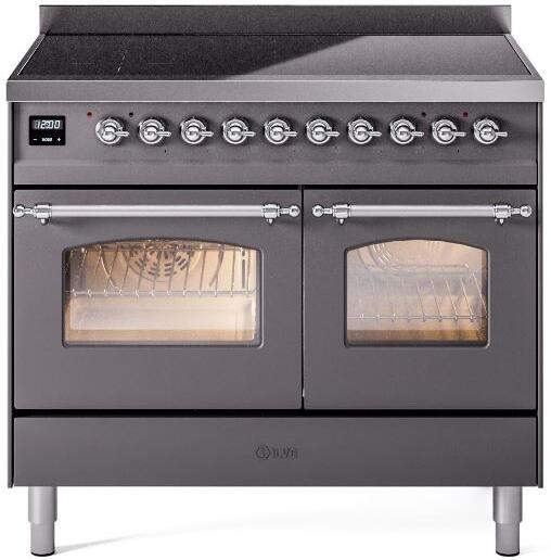 ILVE - 40" Nostalgie II Series Freestanding Electric Induction Range - Double Oven ILVE - 40" Nostalgie II Series Freestanding Electric Induction Range - Double Oven