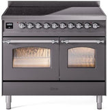 ILVE - 40" Nostalgie II Series Freestanding Electric Induction Range - Double Oven ILVE - 40" Nostalgie II Series Freestanding Electric Induction Range - Double Oven
