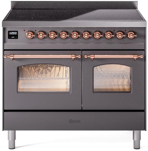 ILVE - 40" Nostalgie II Series Freestanding Electric Induction Range - Double Oven ILVE - 40" Nostalgie II Series Freestanding Electric Induction Range - Double Oven