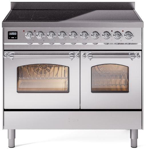 ILVE - 40" Nostalgie II Series Freestanding Electric Induction Range - Double Oven ILVE - 40" Nostalgie II Series Freestanding Electric Induction Range - Double Oven