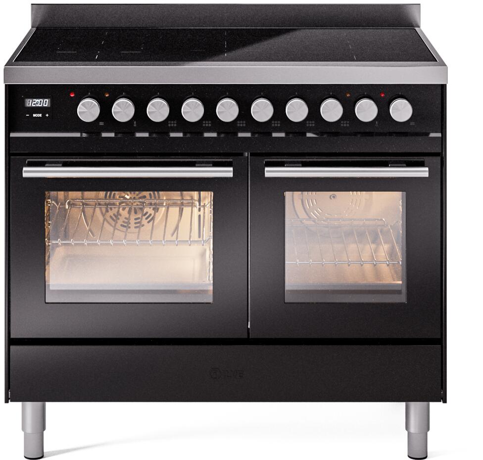 ILVE - 40" Pro Plus II Series Freestanding Electric Induction Range - Double Oven - Viewing Window(s) ILVE - 40" Pro Plus II Series Freestanding Electric Induction Range - Double Oven - Viewing Window(s)