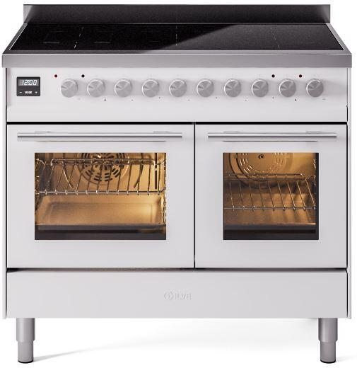 ILVE - 40" Pro Plus II Series Freestanding Electric Induction Range - Double Oven - Viewing Window(s) ILVE - 40" Pro Plus II Series Freestanding Electric Induction Range - Double Oven - Viewing Window(s)