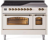 ILVE - 48" Nostalgie II Series Freestanding Electric Induction Range - Double Oven ILVE - 48" Nostalgie II Series Freestanding Electric Induction Range - Double Oven