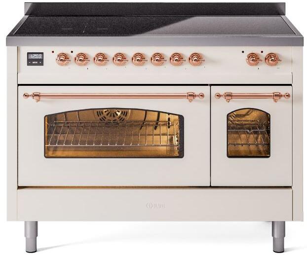 ILVE - 48" Nostalgie II Series Freestanding Electric Induction Range - Double Oven ILVE - 48" Nostalgie II Series Freestanding Electric Induction Range - Double Oven