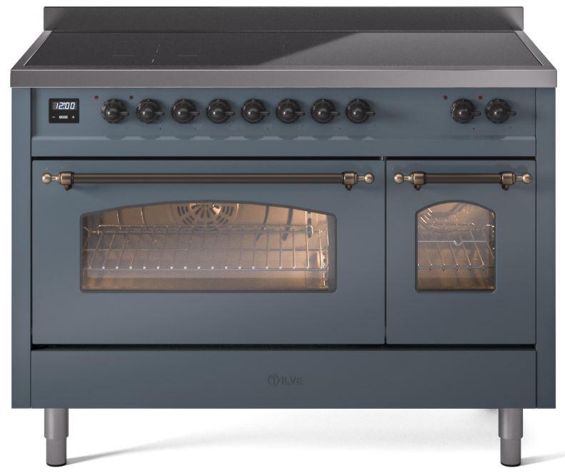 ILVE - 48" Nostalgie II Series Freestanding Electric Induction Range - Double Oven ILVE - 48" Nostalgie II Series Freestanding Electric Induction Range - Double Oven