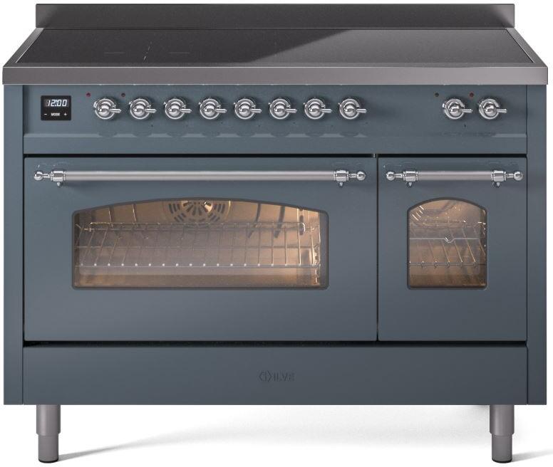 ILVE - 48" Nostalgie II Series Freestanding Electric Induction Range - Double Oven ILVE - 48" Nostalgie II Series Freestanding Electric Induction Range - Double Oven