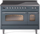 ILVE - 48" Nostalgie II Series Freestanding Electric Induction Range - Double Oven ILVE - 48" Nostalgie II Series Freestanding Electric Induction Range - Double Oven
