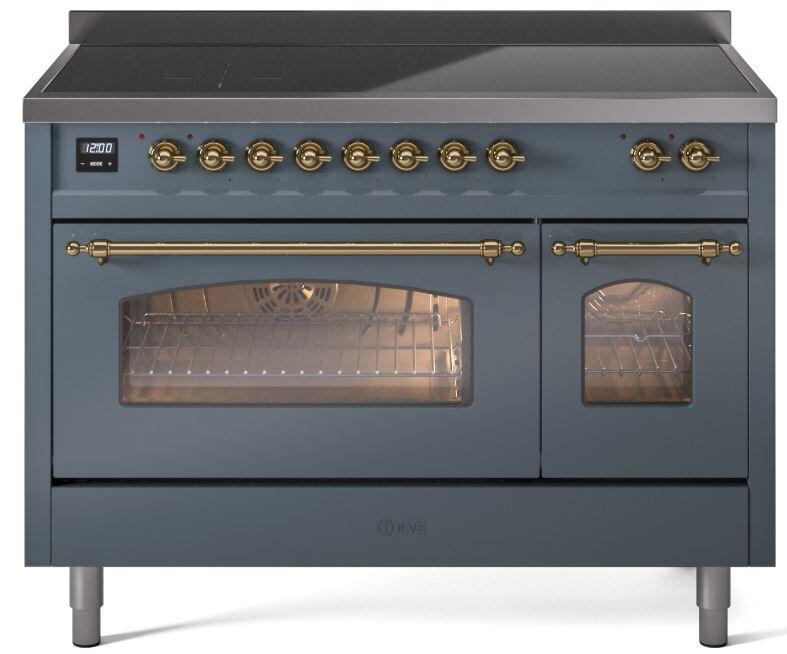 ILVE - 48" Nostalgie II Series Freestanding Electric Induction Range - Double Oven ILVE - 48" Nostalgie II Series Freestanding Electric Induction Range - Double Oven