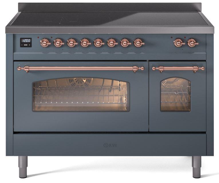 ILVE - 48" Nostalgie II Series Freestanding Electric Induction Range - Double Oven ILVE - 48" Nostalgie II Series Freestanding Electric Induction Range - Double Oven