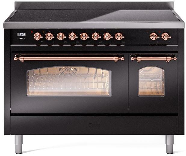 ILVE - 48" Nostalgie II Series Freestanding Electric Induction Range - Double Oven ILVE - 48" Nostalgie II Series Freestanding Electric Induction Range - Double Oven