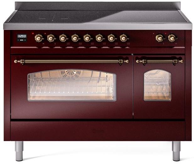 ILVE - 48" Nostalgie II Series Freestanding Electric Induction Range - Double Oven ILVE - 48" Nostalgie II Series Freestanding Electric Induction Range - Double Oven