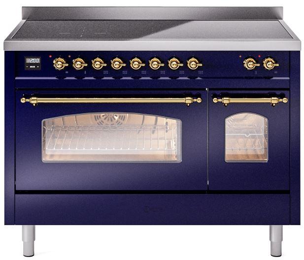 ILVE - 48" Nostalgie II Series Freestanding Electric Induction Range - Double Oven ILVE - 48" Nostalgie II Series Freestanding Electric Induction Range - Double Oven