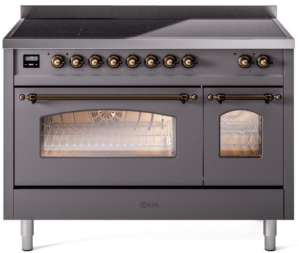 ILVE - 48" Nostalgie II Series Freestanding Electric Induction Range - Double Oven ILVE - 48" Nostalgie II Series Freestanding Electric Induction Range - Double Oven