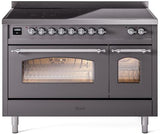 ILVE - 48" Nostalgie II Series Freestanding Electric Induction Range - Double Oven ILVE - 48" Nostalgie II Series Freestanding Electric Induction Range - Double Oven