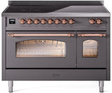 ILVE - 48" Nostalgie II Series Freestanding Electric Induction Range - Double Oven ILVE - 48" Nostalgie II Series Freestanding Electric Induction Range - Double Oven