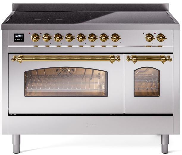 ILVE - 48" Nostalgie II Series Freestanding Electric Induction Range - Double Oven ILVE - 48" Nostalgie II Series Freestanding Electric Induction Range - Double Oven