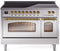 ILVE - 48" Nostalgie II Series Freestanding Electric Induction Range - Double Oven