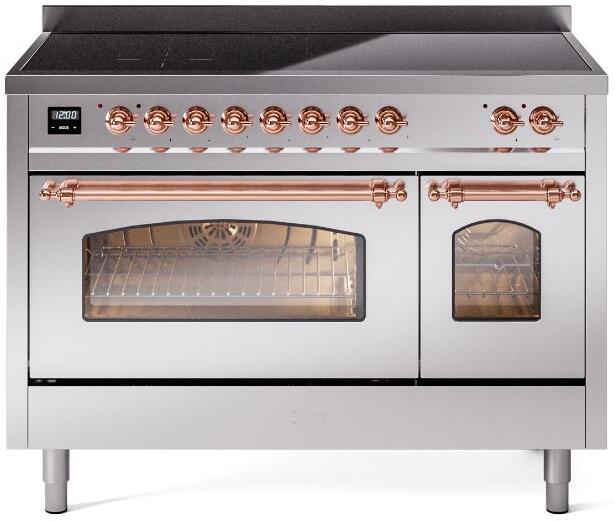 ILVE - 48" Nostalgie II Series Freestanding Electric Induction Range - Double Oven ILVE - 48" Nostalgie II Series Freestanding Electric Induction Range - Double Oven