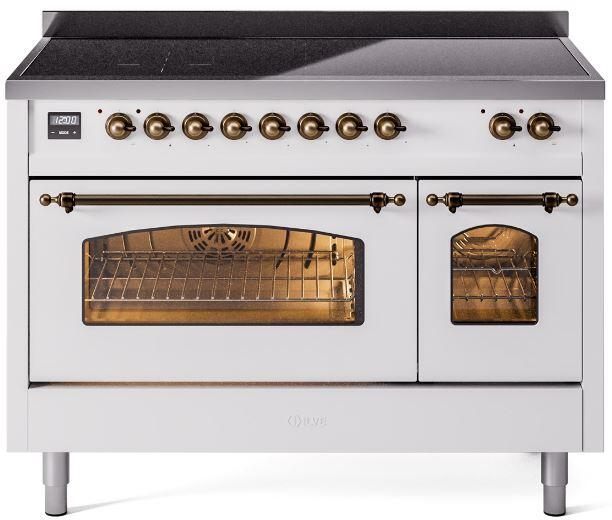 ILVE - 48" Nostalgie II Series Freestanding Electric Induction Range - Double Oven ILVE - 48" Nostalgie II Series Freestanding Electric Induction Range - Double Oven