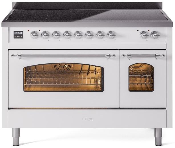 ILVE - 48" Nostalgie II Series Freestanding Electric Induction Range - Double Oven ILVE - 48" Nostalgie II Series Freestanding Electric Induction Range - Double Oven