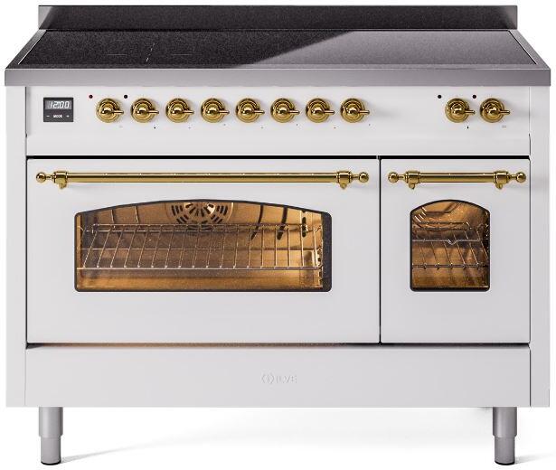 ILVE - 48" Nostalgie II Series Freestanding Electric Induction Range - Double Oven ILVE - 48" Nostalgie II Series Freestanding Electric Induction Range - Double Oven